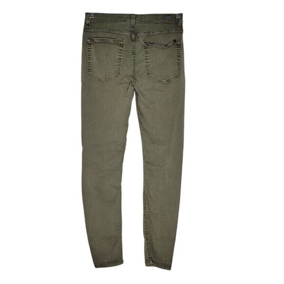 SP Black Label Olive Green Skinny Jeans Size 28 With Distressed Detail - Picture 3 of 13